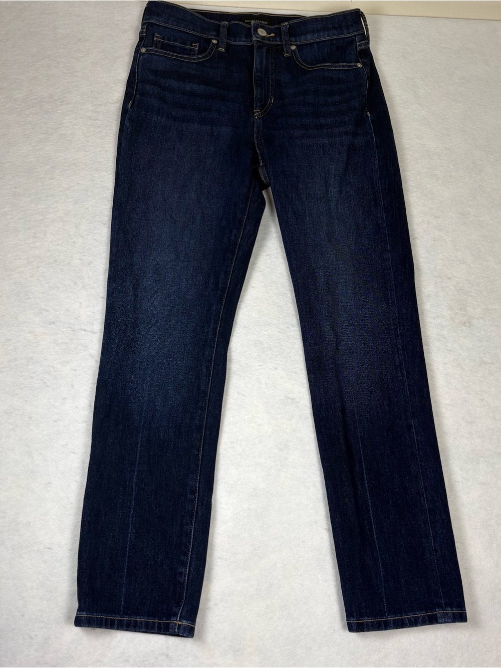 Banana Republic Dark Blue Straight-Leg Jeans